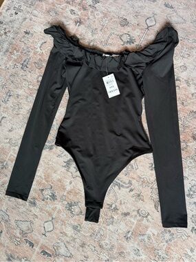And Now This Off-Shoulder Long Sleeve Bodysuit